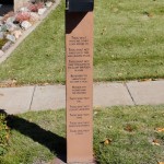 Ten Commandments on Natural Rock Mailbox post