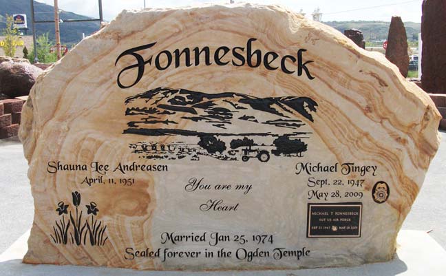 headstones grave markers monuments rock natural determined weight x42 ships