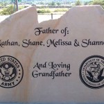 Example of what can be done on the back side of a Headstone