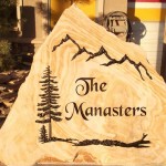 Simple Mtn Scene Name Sign