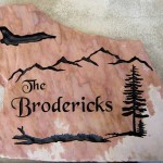The Brodericks Rock Sign