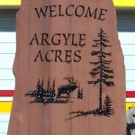 Argyle Acres Welcome Sign