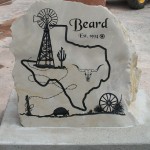 Flagpole Base Name Rock 2