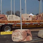 Installed Flag Poles Display