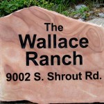 Wallace Ranch Address Sign